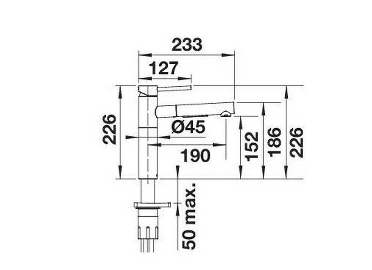 KÜCHENARMATUR 527557  - Chromfarben, Basics, Metall (4,5/22,6/23,3cm) - Blanco