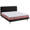 BOXSPRINGBETT 200/200 cm  in Beere, Dunkelbraun  - Beere/Dunkelbraun, Design, Textil/Metall (200/200cm) - Beldomo - Sleep