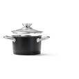 KOCHTOPFSET 4-teilig  - Klar/Schwarz, Basics, Glas/Metall - Homeware Profession.