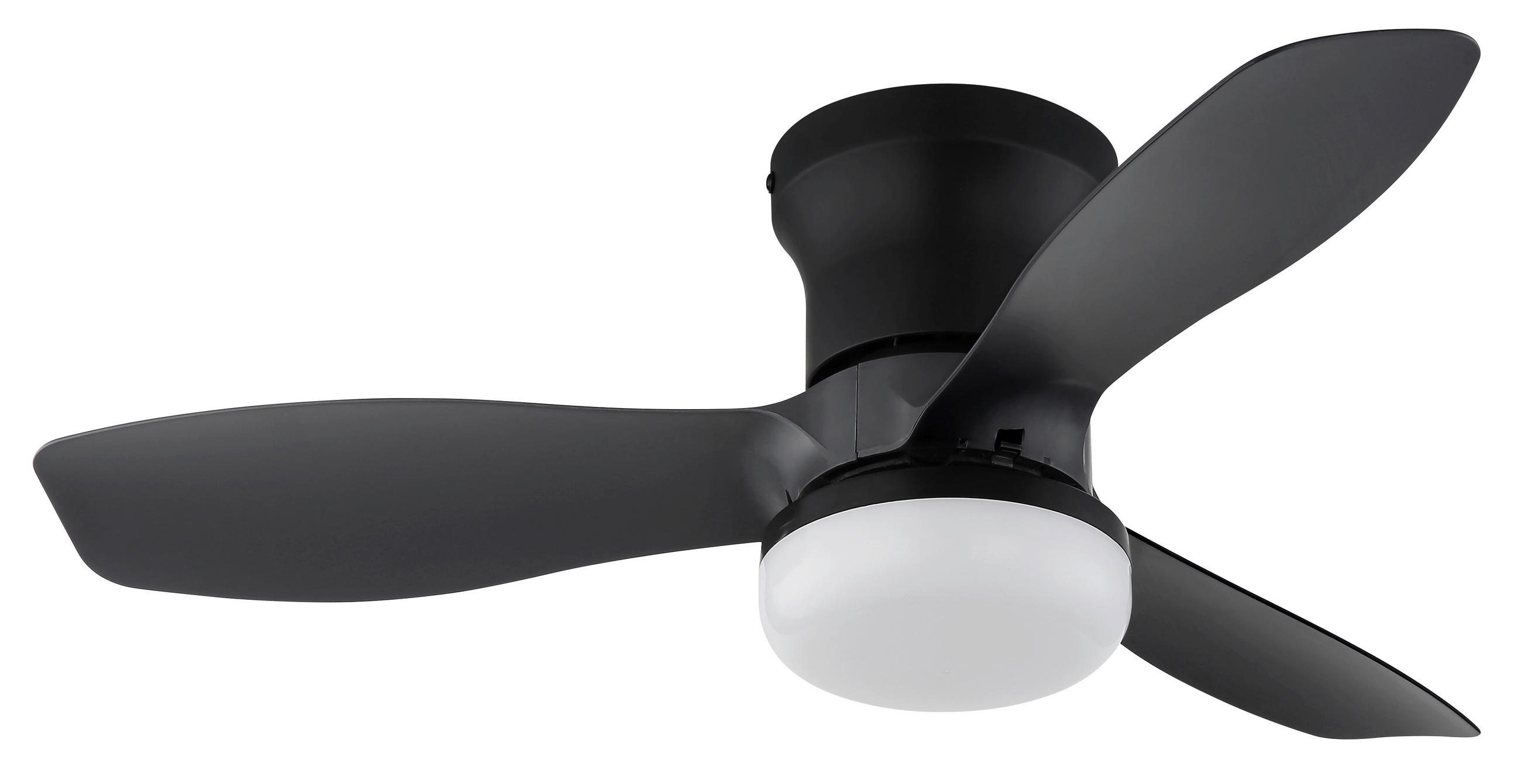 PLAFONSKI VENTILATOR - bela/crna, Dizajnerski, plastika (61/19cm)