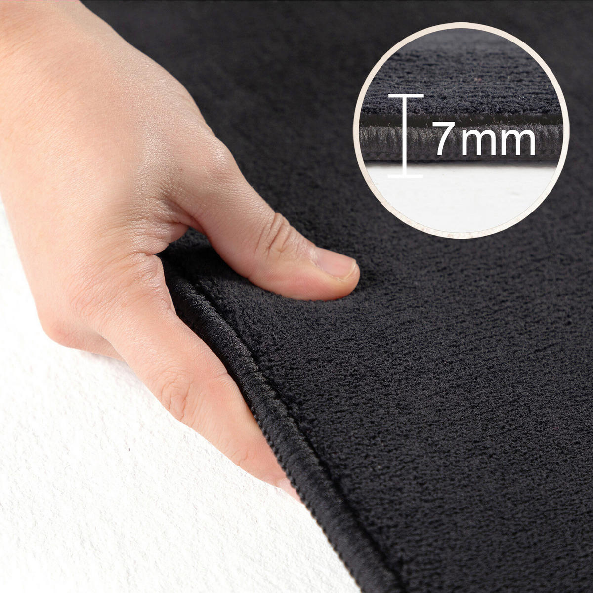 LÄUFER 80/250 cm Sky  - Schwarz, Basics, Textil (80/250cm) - Novel