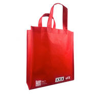 GEANTĂ PENTRU CUMPĂRĂTURI - roșu, Basics, plastic (35/40/12cm)
