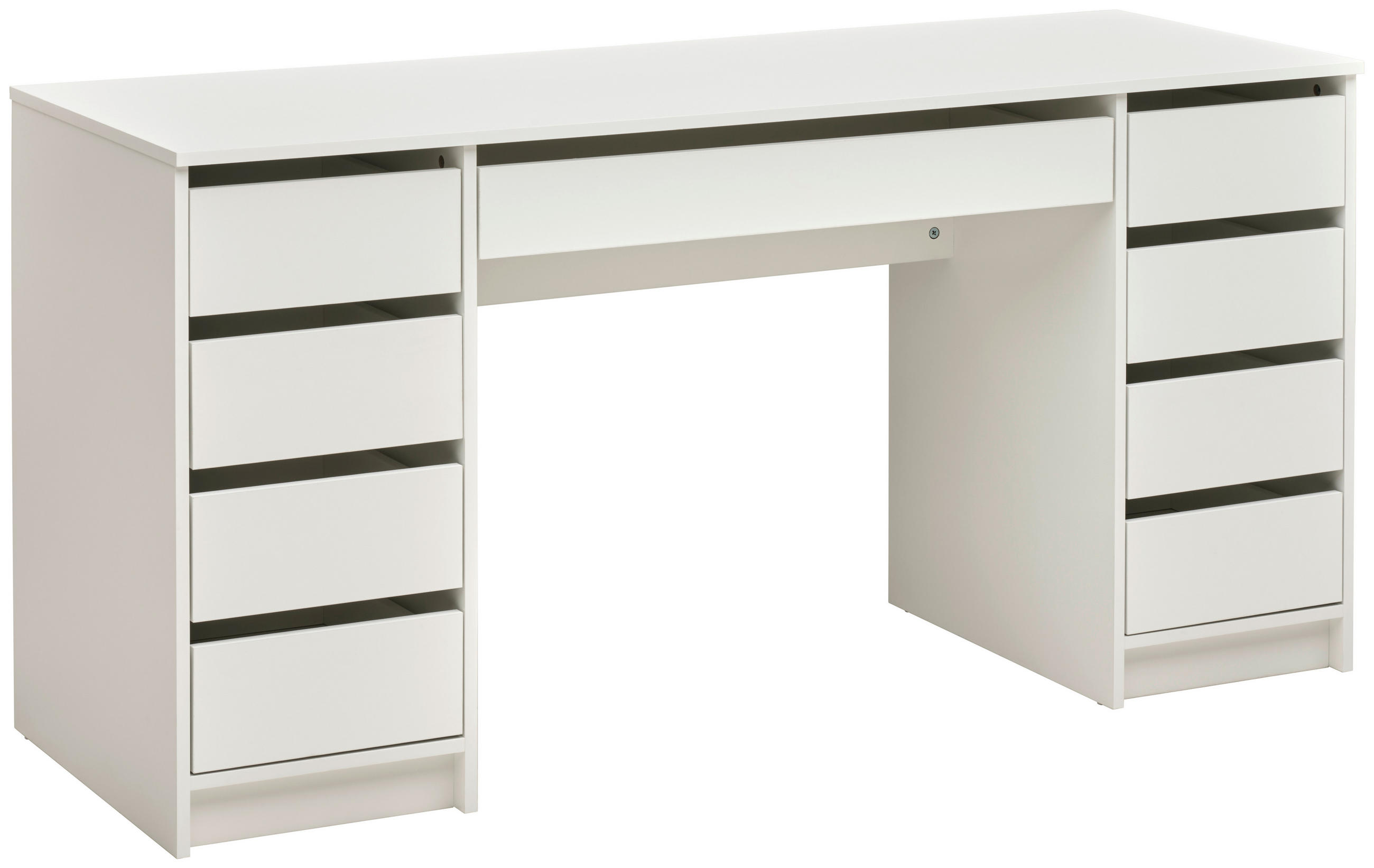 SCHREIBTISCH  Weiß  - Weiß, MODERN, Holzwerkstoff (153.5/76/55cm) - MID.YOU