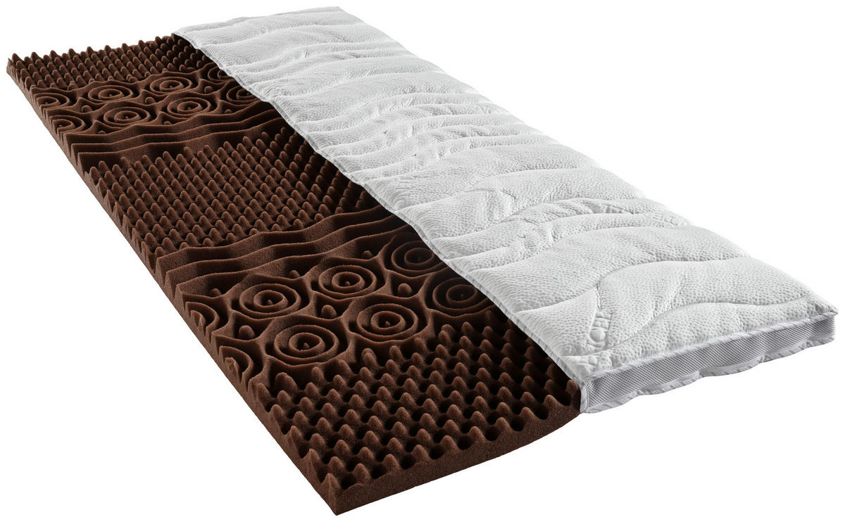 TOPPER 200/200 cm Höhe ca. 6 cm  - Weiß, Basics, Textil (200/200cm) - Sleeptex