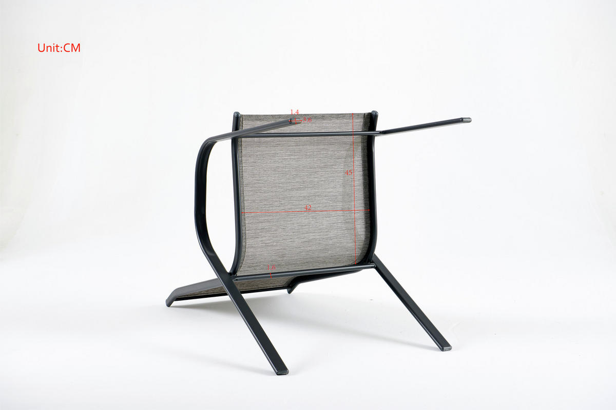 STAPELSTUHL in Metall, Textil Anthrazit, Grau  - Anthrazit/Grau, Basics, Textil/Metall (54/72/90cm) - Xora