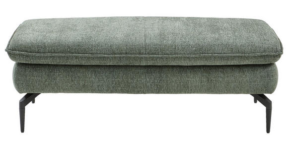 HOCKER Webstoff Grün - Schwarz/Grün, Design, Textil/Metall (141/49/76cm) - Voleo