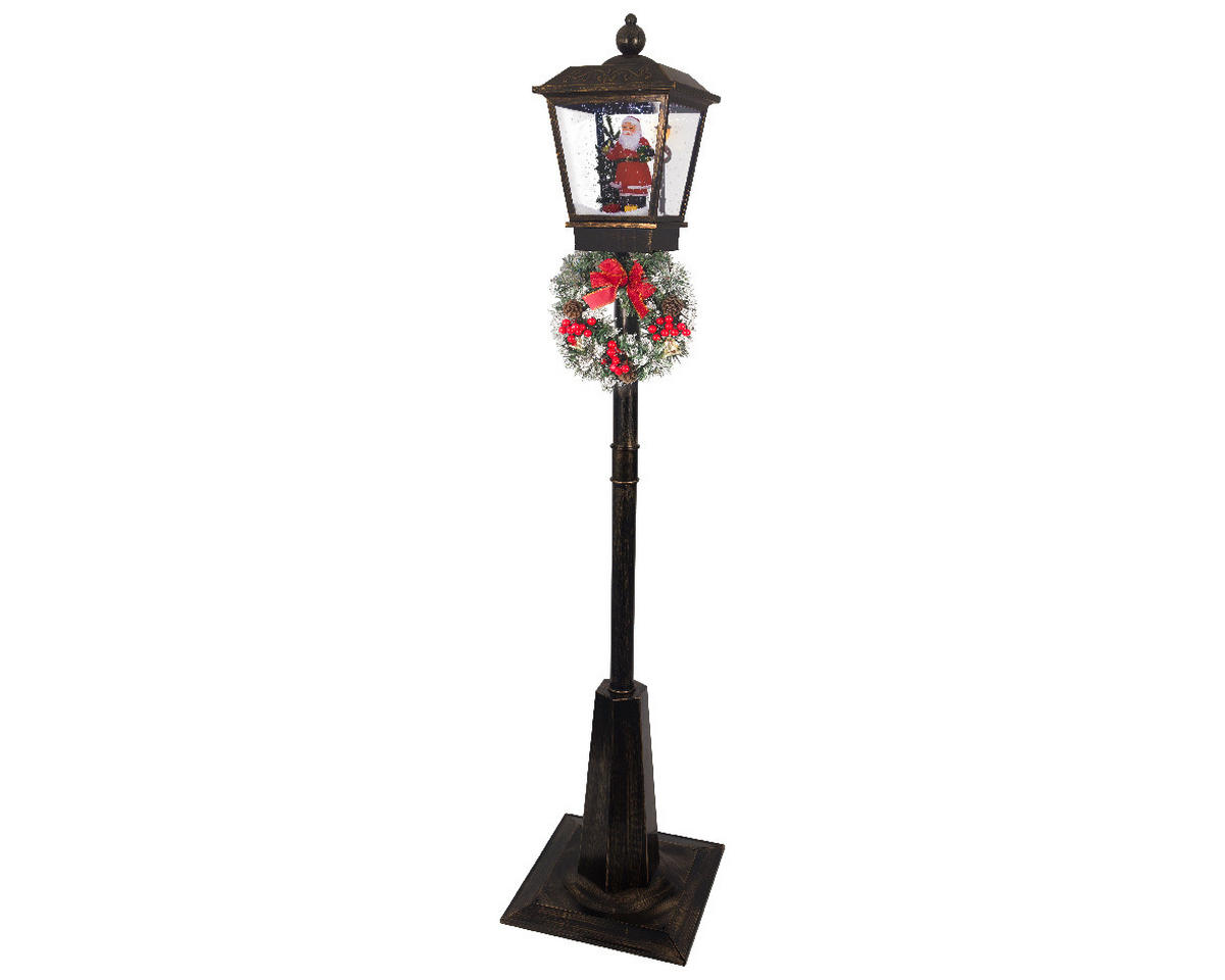 LED-LATERNE - Braun, LIFESTYLE, Kunststoff (30,50/53,00/49,00cm)