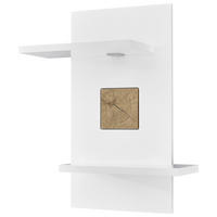 WANDBOARD  67/83,6/27,6 cm  - Weiss/Eichefarben, Design, Holzwerkstoff (67/83,6/27,6cm) - Xora