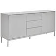 SIDEBOARD  160/75/40 cm 3 Schublade(n)  - Kaschmir, Design, Holzwerkstoff/Metall (160/75/40cm) - Carryhome