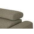 ECKSOFA in Struktur Hellbraun 205/280 cm - Hellbraun/Schwarz, Design, Textil/Metall (205/280cm) - Xora