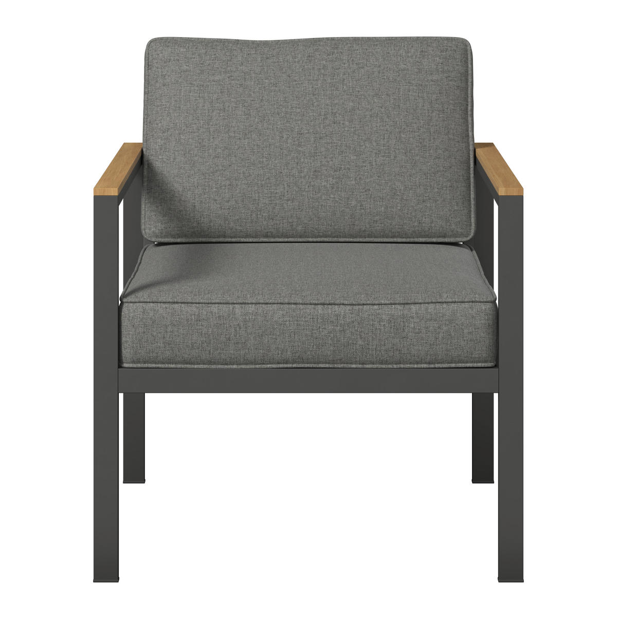 DINING-LOUNGESET   - Grau/Akaziefarben, Modern, Holz/Textil (260/205cm) - Ambia Garden