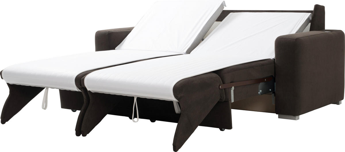 SCHLAFSOFA in Textil Hellgrau  - Hellgrau, Konventionell, Textil/Metall (202/86/92cm) - Sedda