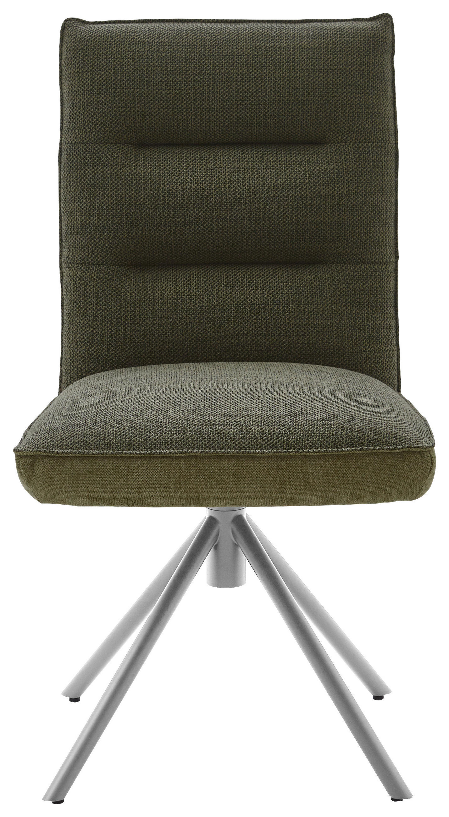 STUHL  in Flachgewebe  - Edelstahlfarben/Grün, Design, Textil/Metall (49/93/59cm) - Dieter Knoll