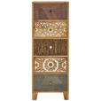 KOMMODE , 45/120/40 cm, 5 Schublade(n)  - Multicolor/Naturfarben, LIFESTYLE, Holz/Metall (45/120/40cm) - Landscape