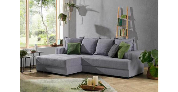 ECKSOFA in Webstoff Anthrazit  - Anthrazit/Schwarz, KONVENTIONELL, Holz/Textil (148/238cm) - Carryhome