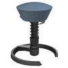 BÜROHOCKER Wollmischung mel. Blau, Schwarz  - Blau/Schwarz, Basics, Textil/Metall (55/45,66/55cm) - Aeris