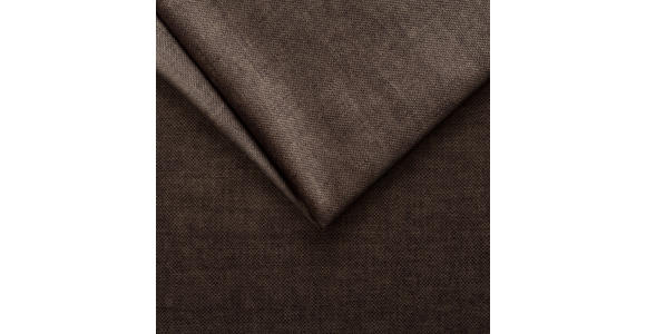 ECKSOFA in Flachgewebe Dunkelbraun  - Dunkelbraun/Schwarz, LIFESTYLE, Textil/Metall (273/180cm) - Hom`in