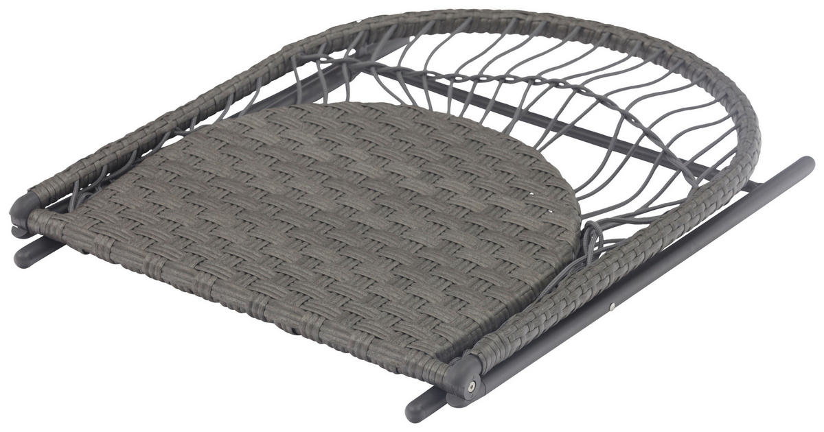 BALKONSET Anthrazit 3-teilig  - Anthrazit, KONVENTIONELL, Kunststoff/Metall