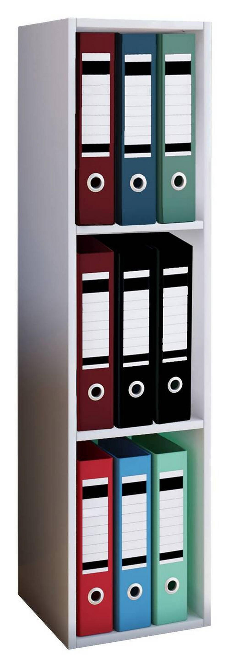 AKTENREGAL 34/107/30 cm  - Weiss, Design, Holzwerkstoff (34/107/30cm) - MID.YOU