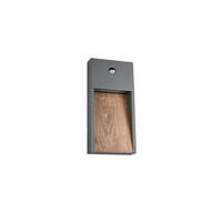 APLICĂ DE EXTERIOR - antracit/culoare natur, Basics, metal (33/16,5/4,5cm)