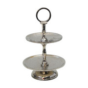 ETAGERE 15,5/23 cm - Silberfarben, Design, Metall (15,5/23cm) - Ambia Home