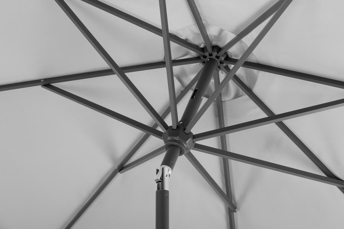 SONNENSCHIRM   - Anthrazit/Silberfarben, Basics, Textil/Metall (270/250/270cm) - Schneider