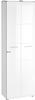 GARDEROBENSCHRANK Weiß  - Silberfarben/Weiß, Design, Holzwerkstoff/Kunststoff (59/197/37cm) - Carryhome