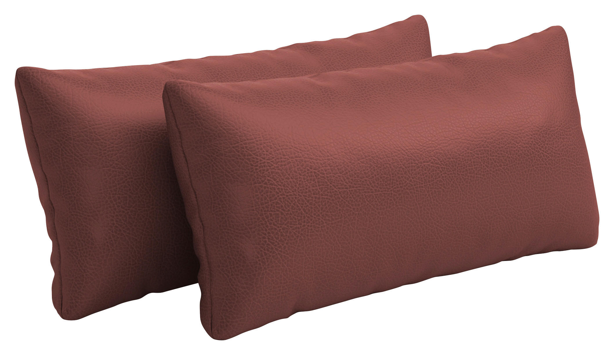 NIERENKISSEN - Rotbraun, Konventionell, Leder (65/25cm) - Sit & More