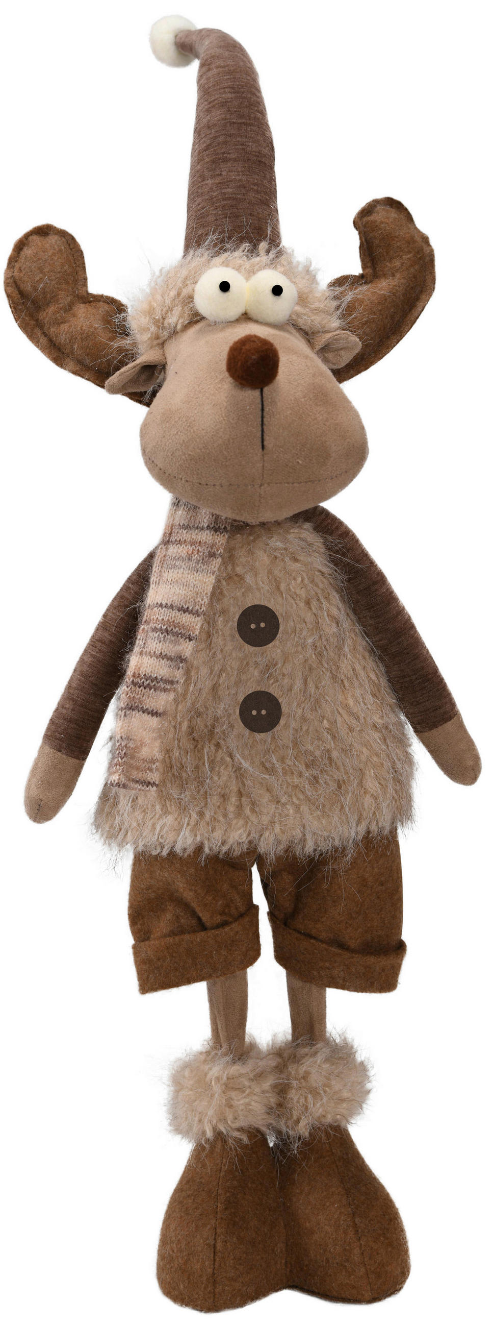 DEKORENTIER  - Beige/Braun, LIFESTYLE, Naturmaterialien/Textil (17/71/13cm) - X-Mas