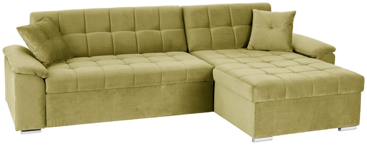 ECKSOFA Senfgelb Zierkissen  - Senfgelb, Trend, Textil (257/167cm) - Livetastic