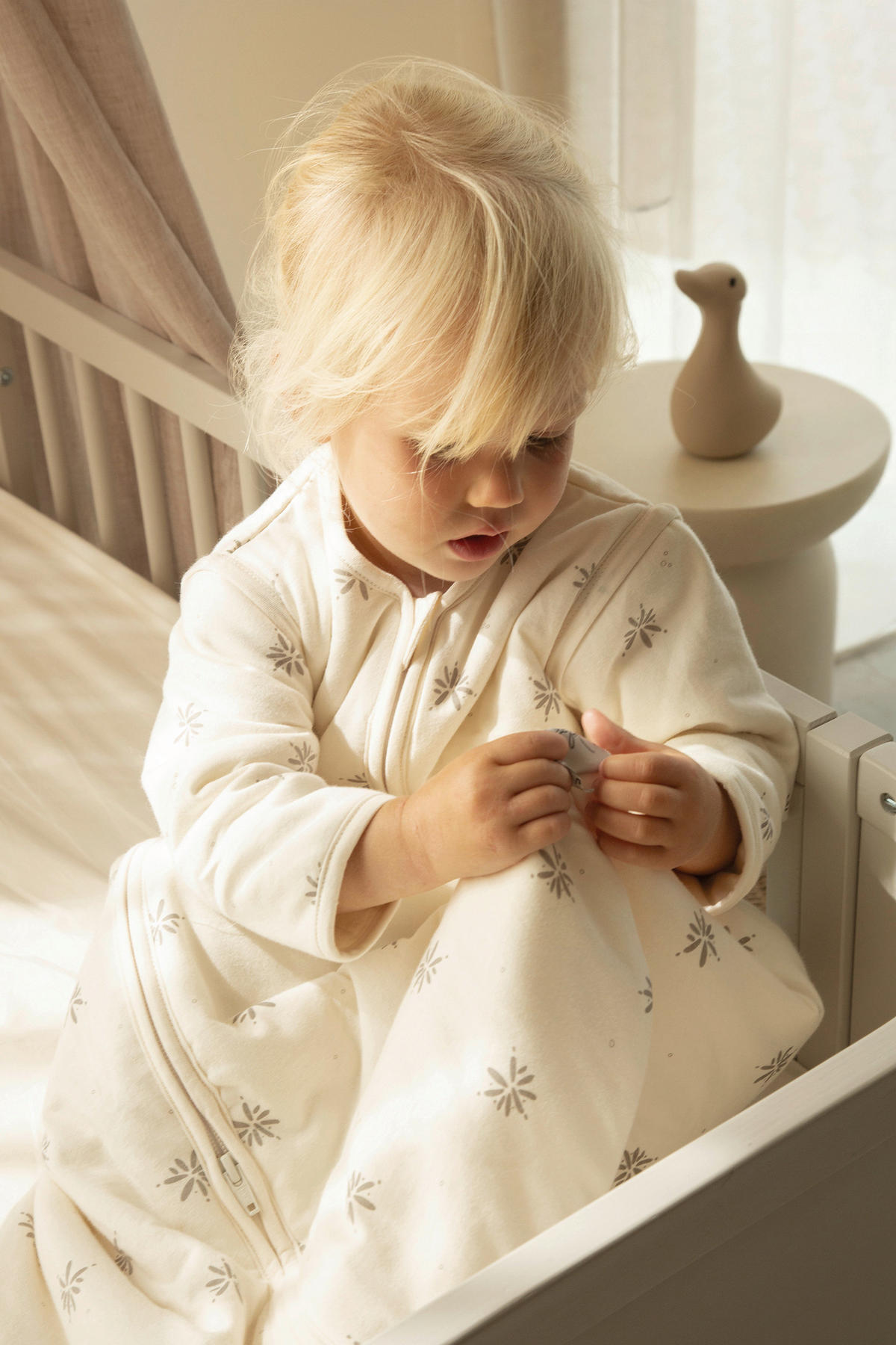 BABYBETTWÄSCHE Little Charm 140/200 cm  - Grauweiß, Basics, Textil (140/200cm) - Witlof for Kids