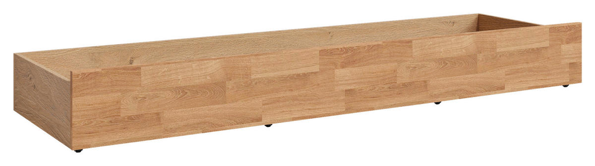BETTSCHUBKASTEN 197/22,5/60 cm Eichefarben  - Eichefarben, Natur, Holz/Holzwerkstoff (197/22,5/60cm) - Linea Natura