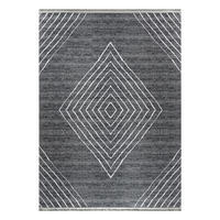 VÄVD MATTA 120/170 cm Efe  - grå/antracit, Natur, textil/naturmaterial (120/170cm)