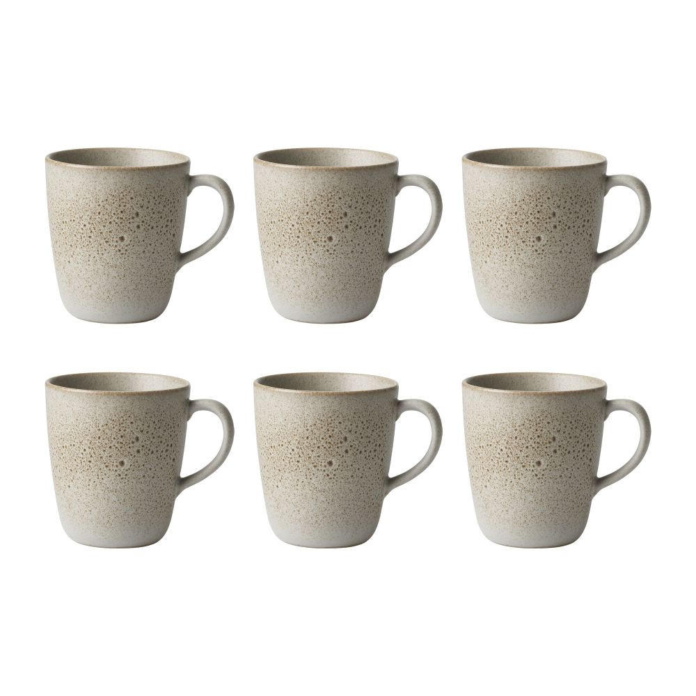 TASSENSET RAW 6-teilig  - Beige, Basics, Keramik (350ml) - Aida