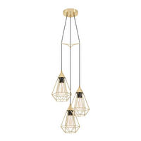 HÄNGLAMPA 35,5/130 cm  - mässingsfärgad, Design, metall (35,5/130cm) - Eglo