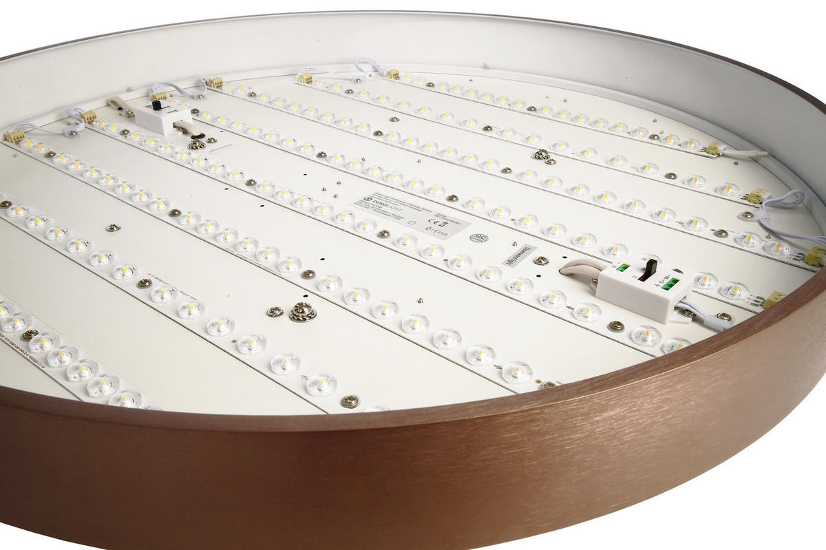 LED-HÄNGELEUCHTE Menkar 60/60/220 cm   - Kupferfarben, Design, Metall (60/60/220cm)