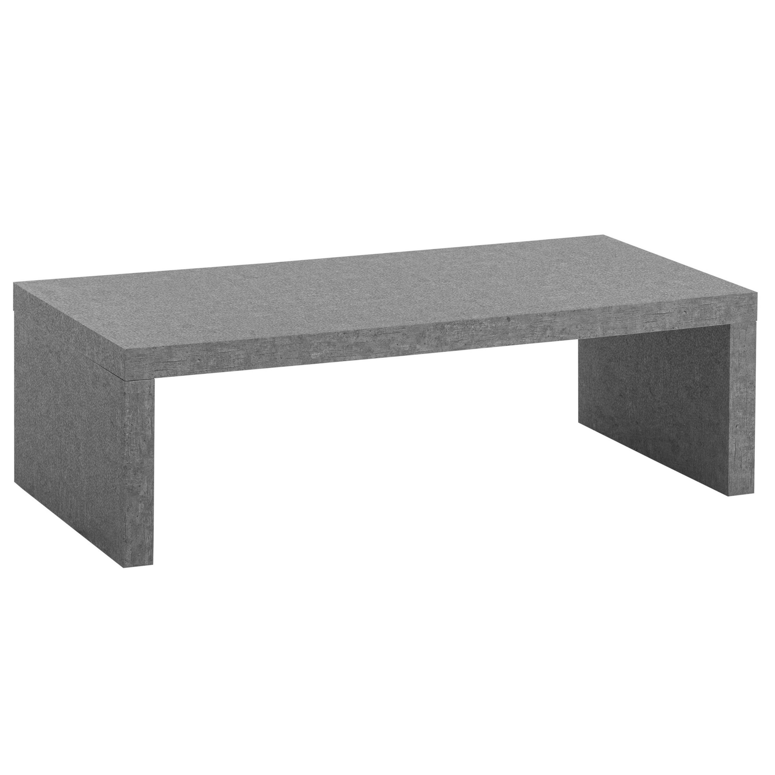 COUCHTISCH 110/55/35 cm rechteckig Grau  - Grau, Design, Holzwerkstoff (110/55/35cm) - Livetastic
