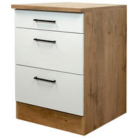 SCHUBKASTENUNTERSCHRANK 60/85/60 cm  in Eichefarben, Magnolie  - Eichefarben/Magnolie, KONVENTIONELL, Holzwerkstoff/Metall (60/85/60cm) - FlexWell