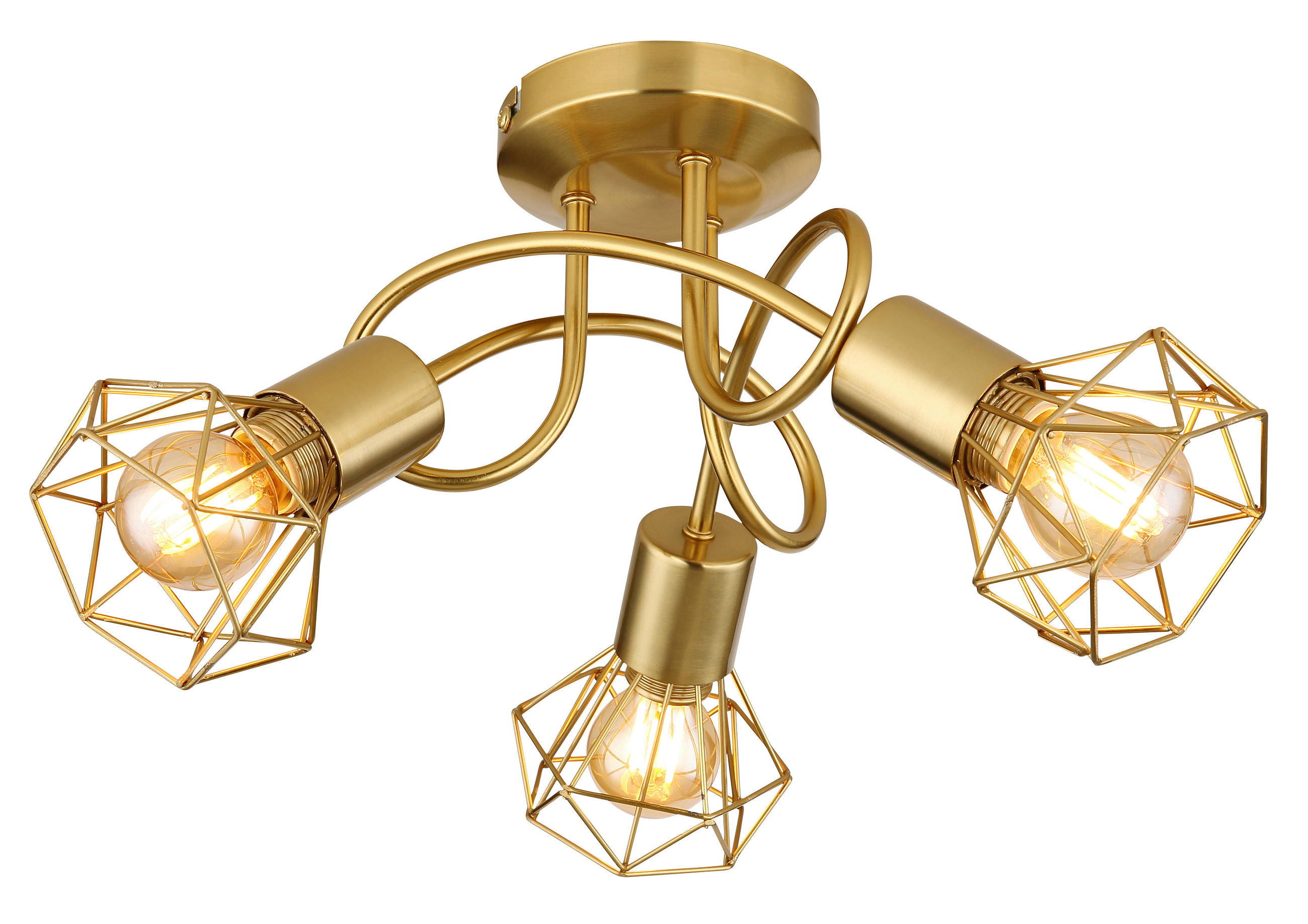 DECKENLEUCHTE  36/20 cm    - Goldfarben, Design, Metall (36/20cm) - Globo