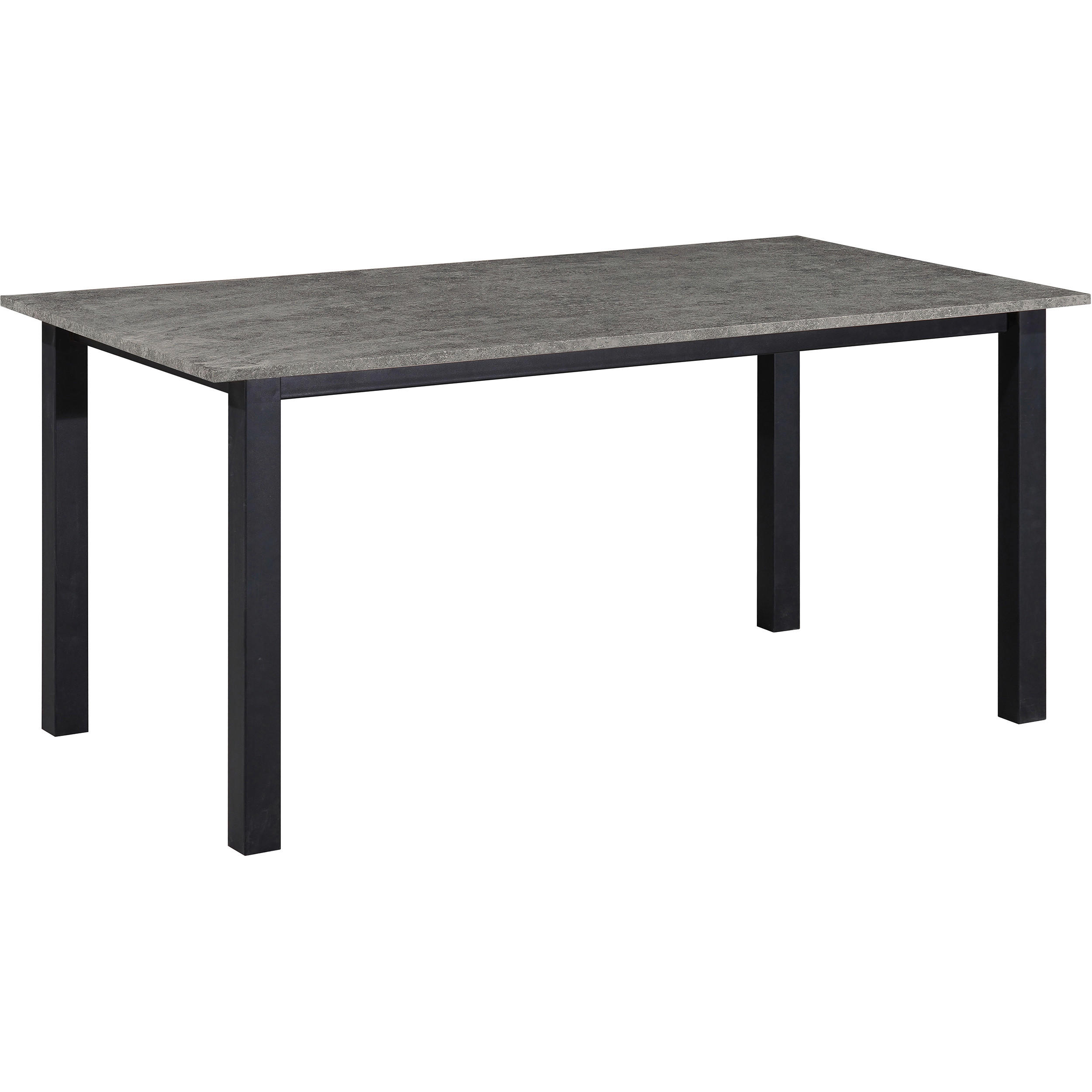 ESSTISCH 160/90/76 cm Nachbildung  Metall, Holzwerkstoff gastro- und objekttauglich rechteckig Grau  - Schwarz/Grau, MODERN, Holzwerkstoff/Metall (160/90/76cm) - MID.YOU