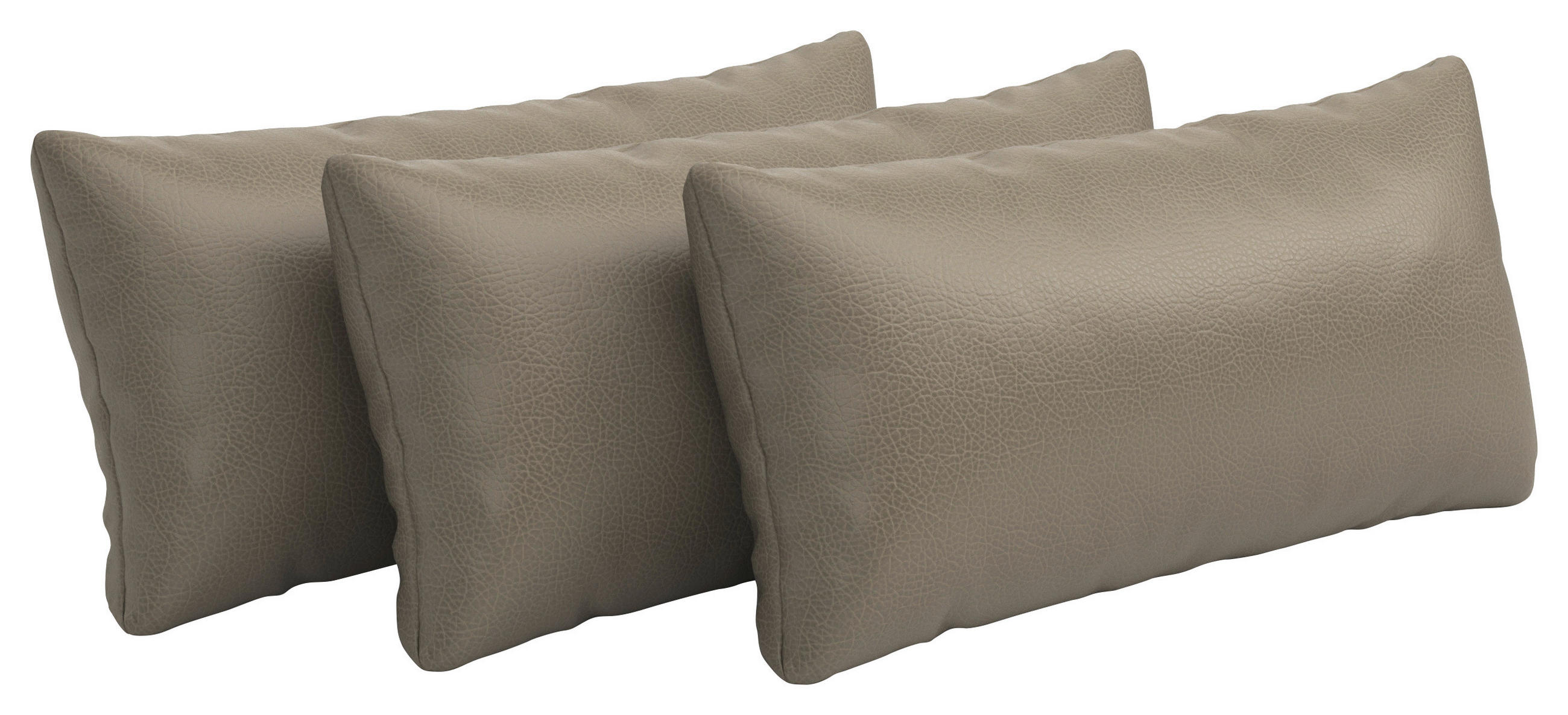 NIERENKISSEN  - Grau, Konventionell, Leder (65/25cm) - Sit & More