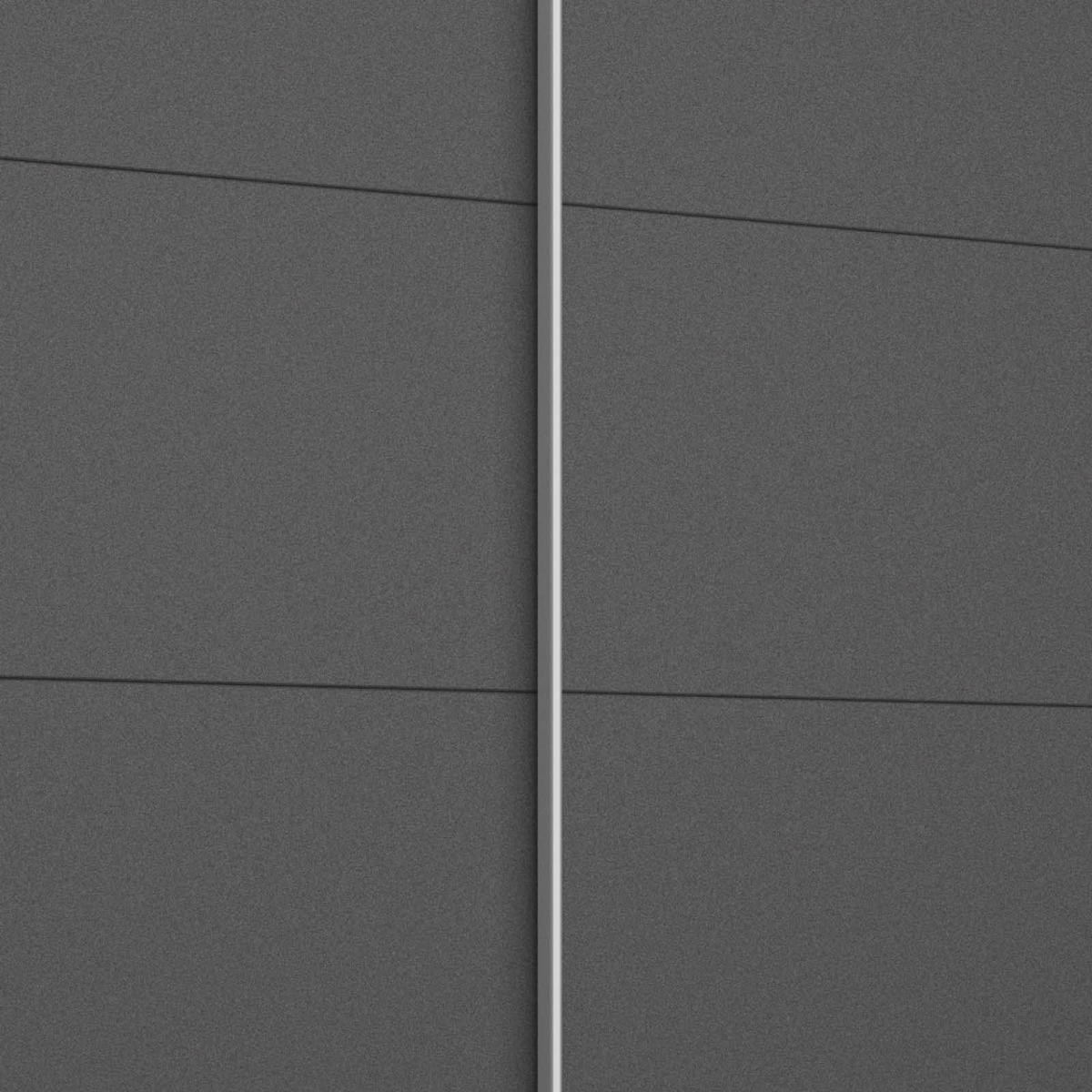 SCHWEBETÜRENSCHRANK 226/230/62 cm 2-türig Grau  - Alufarben/Grau, MODERN, Holzwerkstoff/Metall (226/230/62cm) - Rauch Möbel