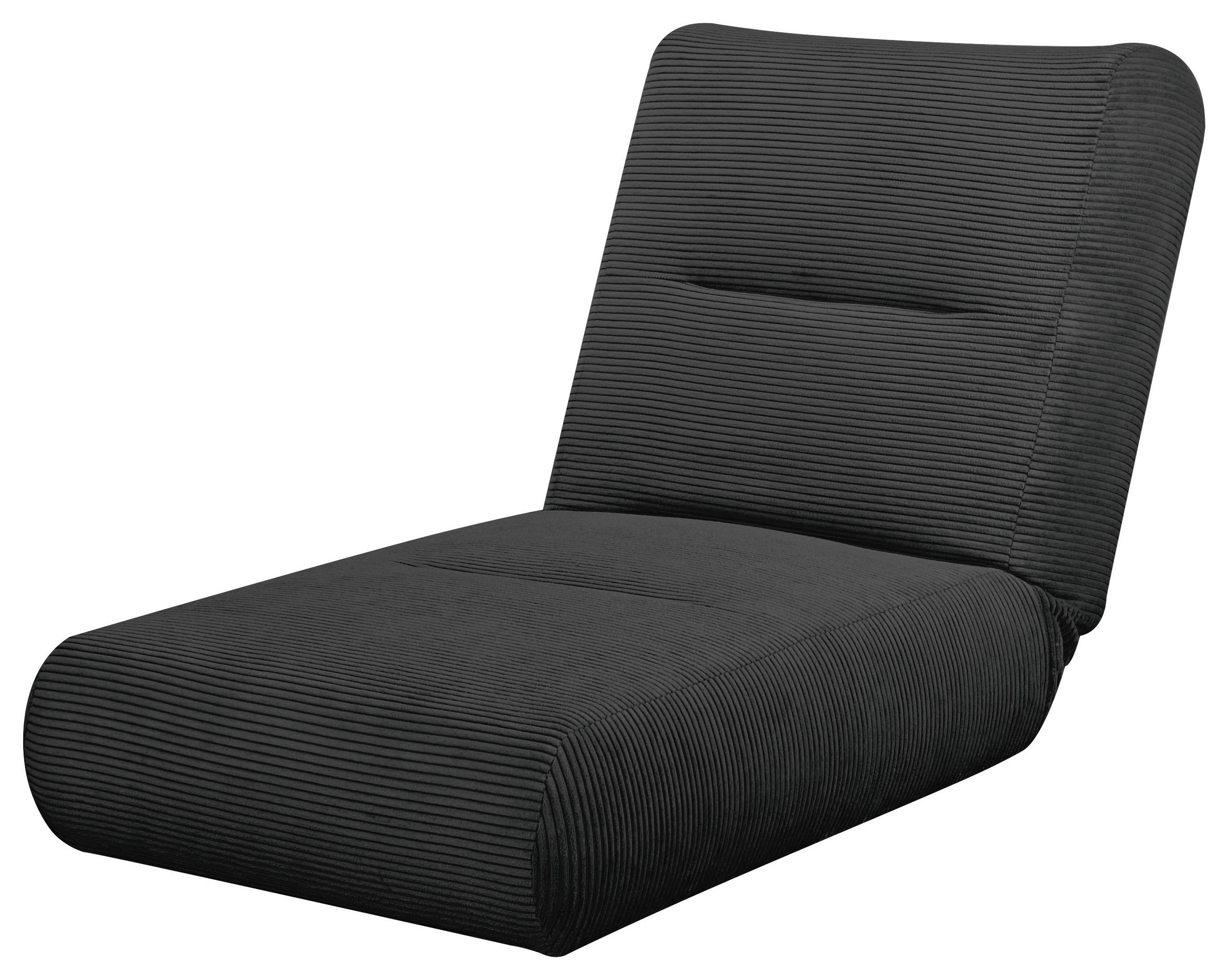 BÄDDFÅTÖLJ i manchester svart  - svart, Design, textil (81/88/160cm) - Livetastic