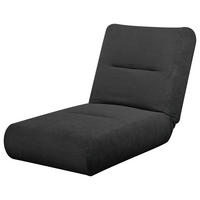 Fotoliu Extensibil, textil, negru - negru, Design, textil (81/88/160cm) - Livetastic
