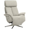 RELAXSESSEL in Textil Beige  - Chromfarben/Beige, Design, Textil/Metall (78/102-111/84cm) - Welnova