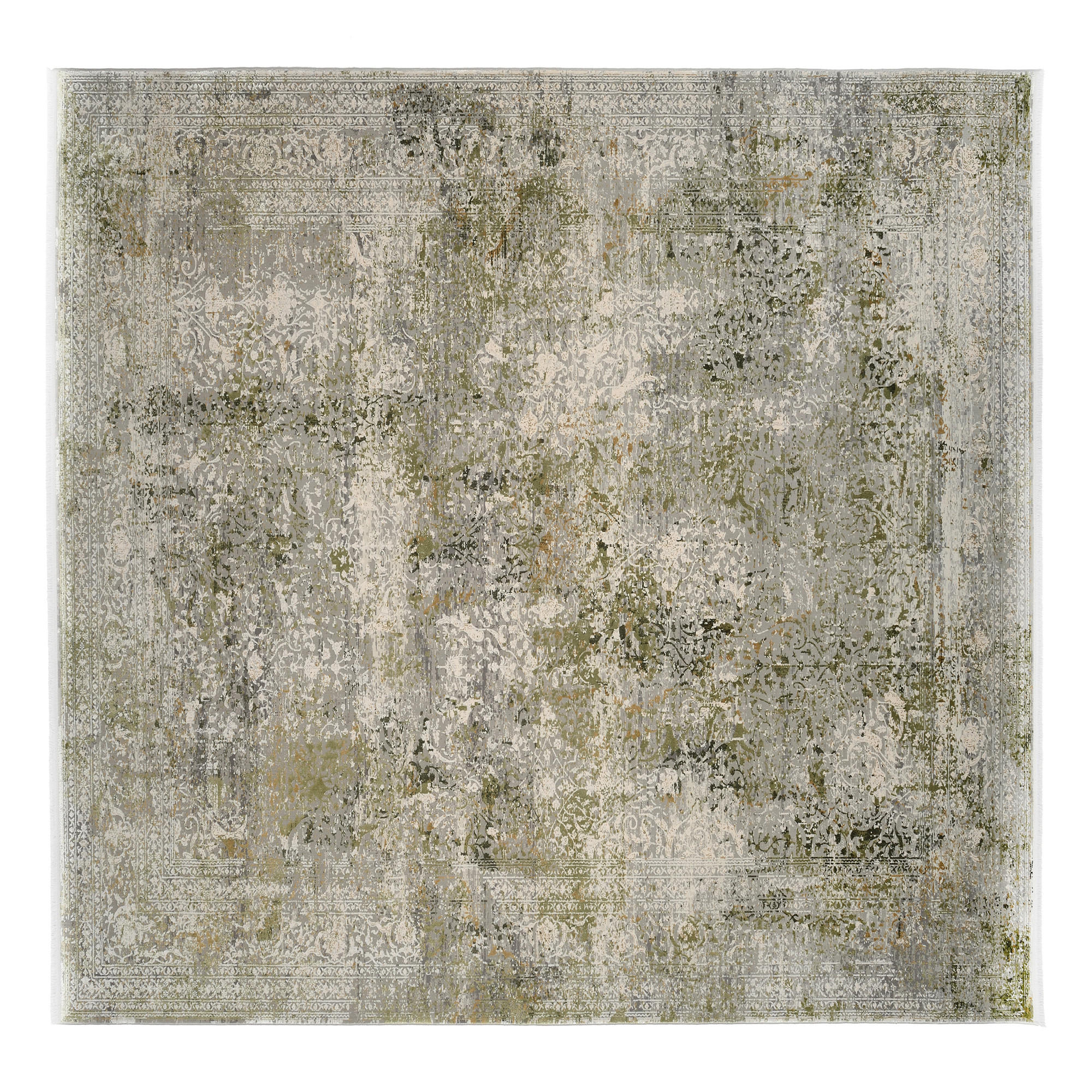 WEBTEPPICH 200/200 cm Avignon Grau, Grün  - Grau/Grün, Design, Textil (200/200cm) - Dieter Knoll