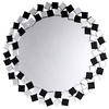 WANDSPIEGEL  - Silberfarben/Schwarz, Basics, Glas/Holzwerkstoff (80/80/1,6cm) - Kayoom