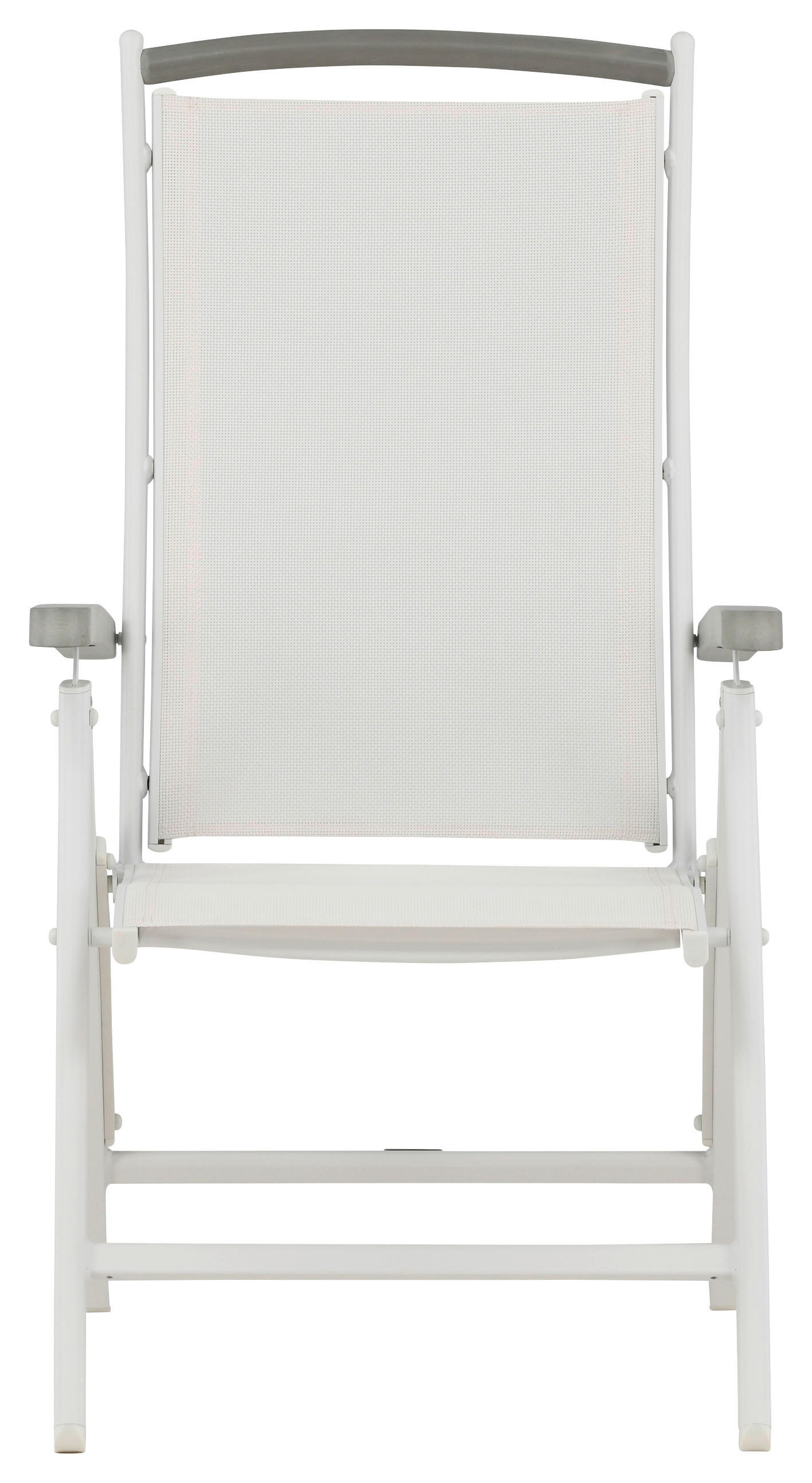 Gardenson GARTENKLAPPSESSEL-SET Weiß 60cm × 60cm × 110cm