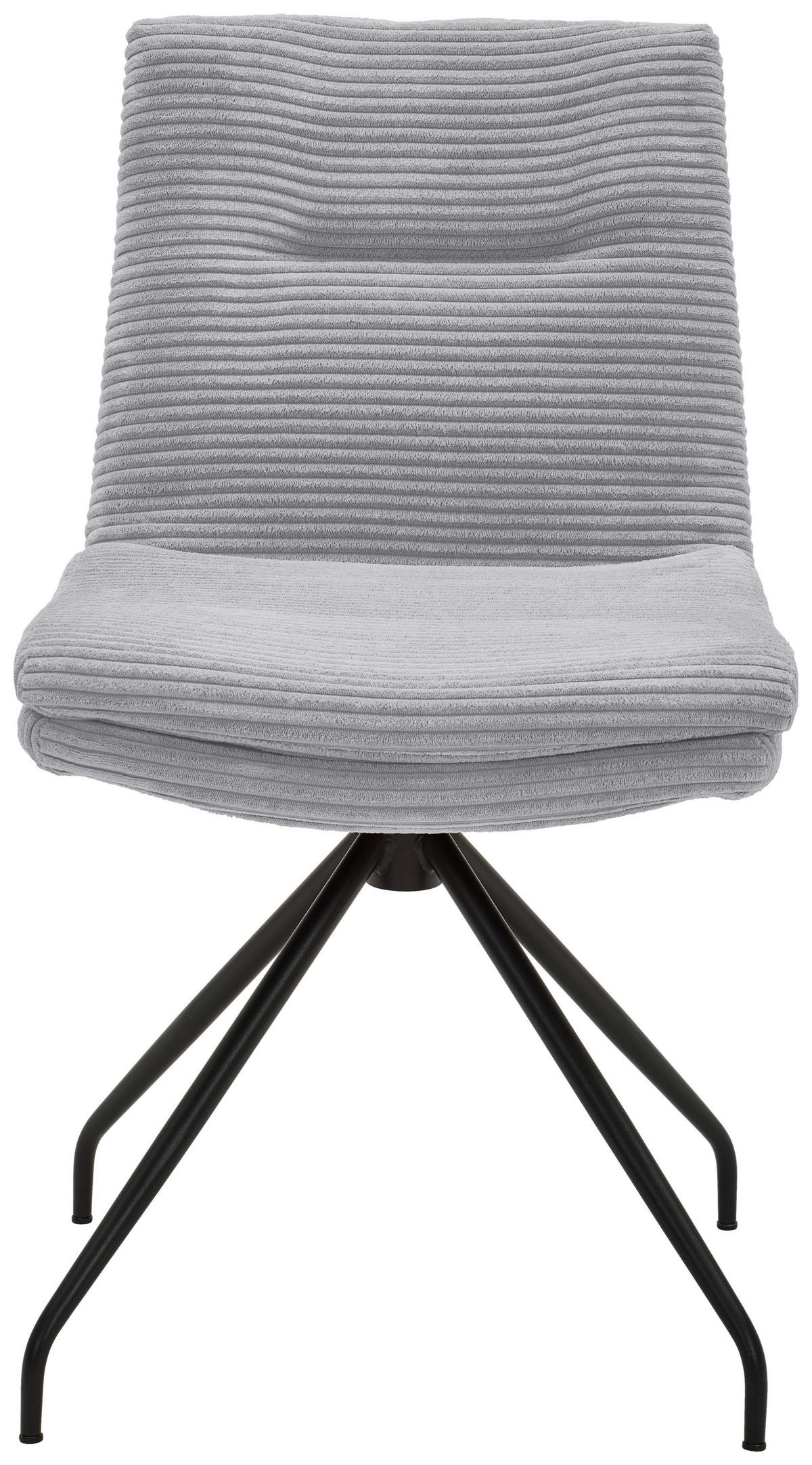STUHL - Hellgrau/Schwarz, Design, Textil/Metall (50/85/64cm) - Musterring
