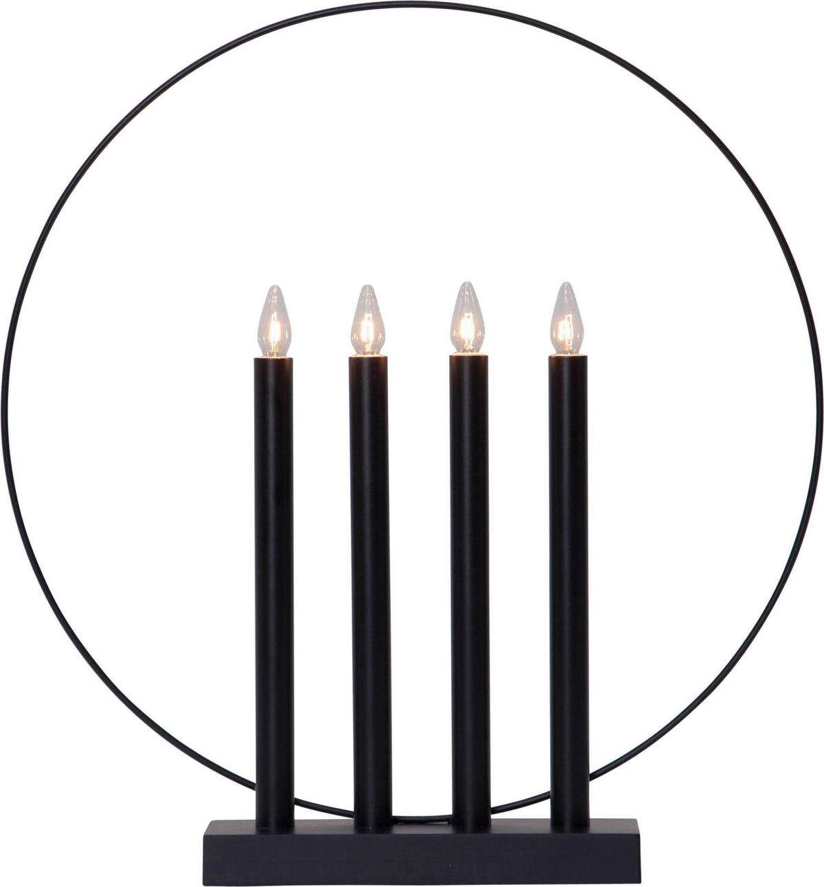 LED-KERZE  - Schwarz, Basics, Holz/Kunststoff (42/7,5/45cm) - Eglo